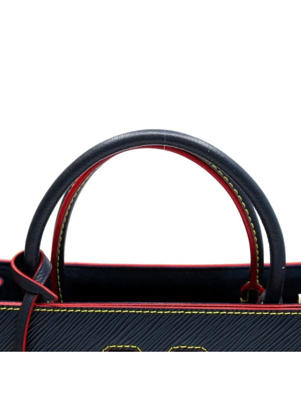 Louis Vuitton Twist Tote Epi Handbag Andigo Blue